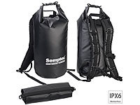 Semptec Urban Survival Technology Wasserdichter Trekking-Rucksack aus Lkw-Plane, 20 Liter, schwarz, IPX6; Rucksäcke aus Lkw-Plane, Reisetaschen aus Lkw-Planen3-Jahreszeiten-Mumien-Schlafsäcke Rucksäcke aus Lkw-Plane, Reisetaschen aus Lkw-Planen3-Jahreszeiten-Mumien-Schlafsäcke Rucksäcke aus Lkw-Plane, Reisetaschen aus Lkw-Planen3-Jahreszeiten-Mumien-Schlafsäcke 