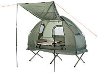 Semptec Urban Survival Technology 4in1-Zelt mit Feldbett, Winter-Schlafsack, Matratze und Sonnenschutz; Reisekissen Reisekissen Reisekissen 