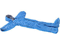 Semptec Urban Survival Technology Schlafsack für Erwachsene mit Armen & Beinen, Größe L, 195 cm, blau; LED-Dynamo-Solar-Laternen, 3-Jahreszeiten-Mumien-Schlafsäcke LED-Dynamo-Solar-Laternen, 3-Jahreszeiten-Mumien-Schlafsäcke LED-Dynamo-Solar-Laternen, 3-Jahreszeiten-Mumien-Schlafsäcke 