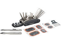 Semptec Urban Survival Technology 16in1-Fahrrad-Werkzeug mit Reifen-Reparatur-Set & Aufbewahrungstasche; Multitool-Taschenmesser Multitool-Taschenmesser Multitool-Taschenmesser 