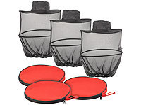 Semptec Urban Survival Technology 3er-Set kompakt faltbare Hüte mit Moskitonetz, 300 Mesh, schwarz; Feldliegen mit Zelt Feldliegen mit Zelt Feldliegen mit Zelt 