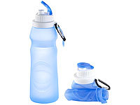 Semptec Urban Survival Technology Faltbare Silikon-Trinkflasche, 550 ml, lebensmittelecht, BPA-frei