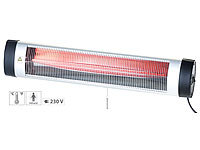 Semptec Urban Survival Technology IR-Heizstrahler mit Thermostat IRW-3000.rbl, rote Lampe, 3.000 W, IP24