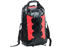 Semptec Urban Survival Technology Wasserdichter Trekking-Rucksack aus Lkw-Plane, 30 Liter, rot/schwarz; Ultraleichte Rucksack-Jacken Ultraleichte Rucksack-Jacken Ultraleichte Rucksack-Jacken 