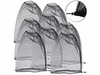 Semptec Urban Survival Technology 8er-Set Überzieh-Moskitonetze für den Kopf, 300 Mesh, schwarz