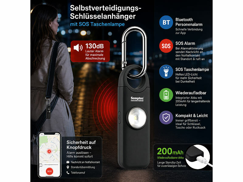 ; 3in1-Akku-Sicherheits-Alarme mit IR-Kamera-Erkennung, Selbstverteidigungs-Schlüsselanhänger mit Akku und Taschenlampe 3in1-Akku-Sicherheits-Alarme mit IR-Kamera-Erkennung, Selbstverteidigungs-Schlüsselanhänger mit Akku und Taschenlampe 3in1-Akku-Sicherheits-Alarme mit IR-Kamera-Erkennung, Selbstverteidigungs-Schlüsselanhänger mit Akku und Taschenlampe