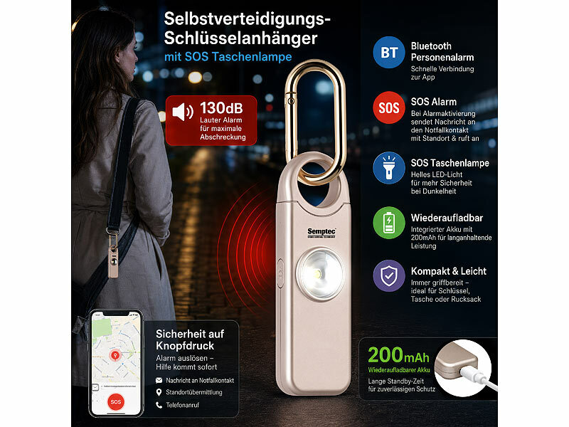 ; 3in1-Akku-Sicherheits-Alarme mit IR-Kamera-Erkennung, Selbstverteidigungs-Schlüsselanhänger mit Akku und Taschenlampe 3in1-Akku-Sicherheits-Alarme mit IR-Kamera-Erkennung, Selbstverteidigungs-Schlüsselanhänger mit Akku und Taschenlampe 3in1-Akku-Sicherheits-Alarme mit IR-Kamera-Erkennung, Selbstverteidigungs-Schlüsselanhänger mit Akku und Taschenlampe